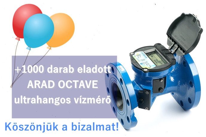 Arad Octave ultrahangos vízmérő 1000 darab eladás